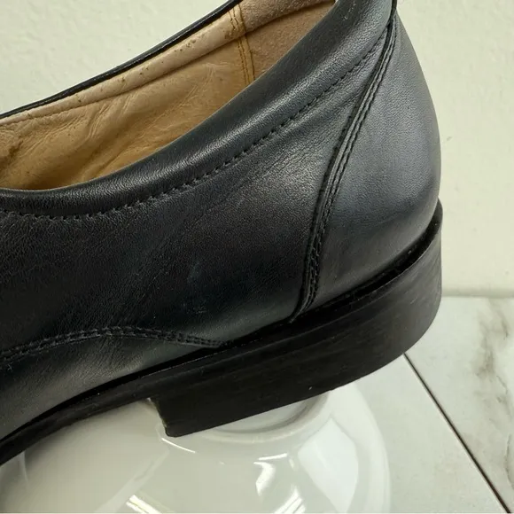 Kenneth Cole Men's Plan of Action Black Genuine Leather Lace Up Dress Shoes, 14