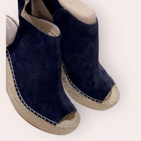 Kenneth Cole New YorkWomen's Olivia Espadrille Peep-ToeWedges size‎ 9.5
