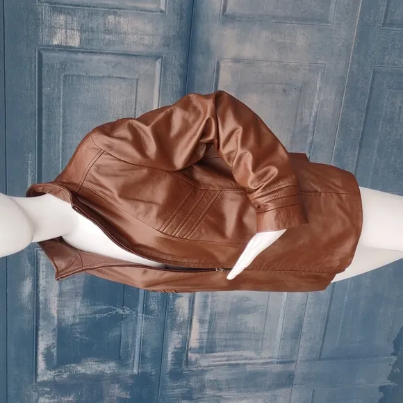 Kenneth Cole Reaction Ladies Luxury Leather Jacket