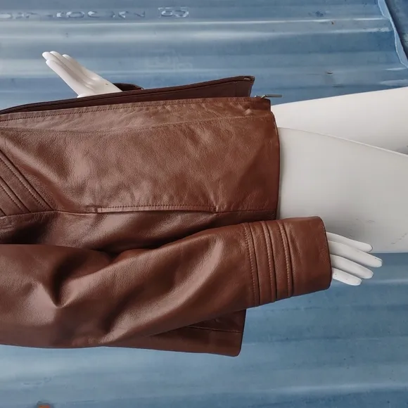 Kenneth Cole Reaction Ladies Luxury Leather Jacket