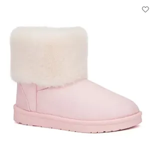 KIDS NWT Pink Faux-Fur lining Faux-Suede base Boots, size 4