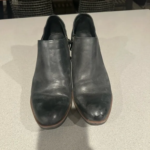 Kirk-Ease Leather Heeled Ankle Boots