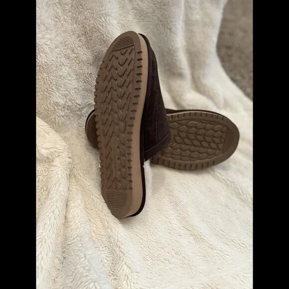 Koolaburra by Ugg Slippers Mens 9 Bordon Moccasin Brown NEW