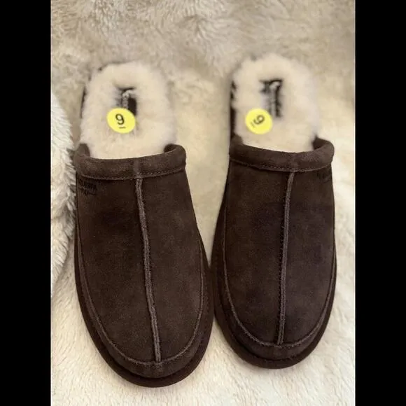Koolaburra by Ugg Slippers Mens 9 Bordon Moccasin Brown NEW