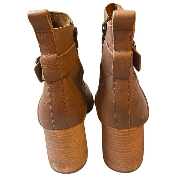 Kork-Ease Joelle Brown Leather Heeled Boots Size 8.5 NWT