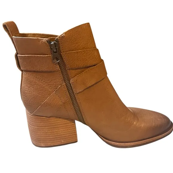 Kork-Ease Joelle Brown Leather Heeled Boots Size 8.5 NWT