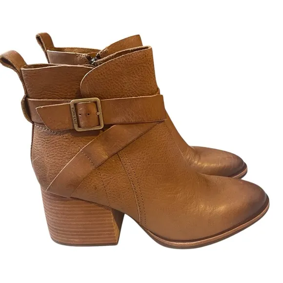 Kork-Ease Joelle Brown Leather Heeled Boots Size 8.5 NWT