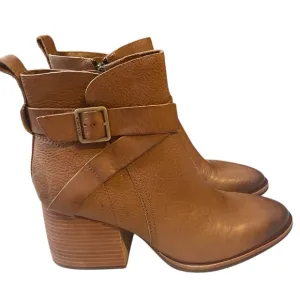 Kork-Ease Joelle Brown Leather Heeled Boots Size 8.5 NWT