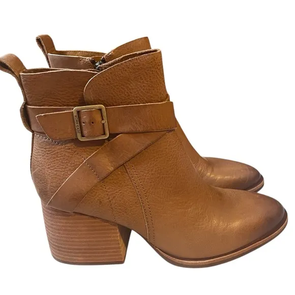 Kork-Ease Joelle Brown Leather Heeled Boots Size 8.5 NWT