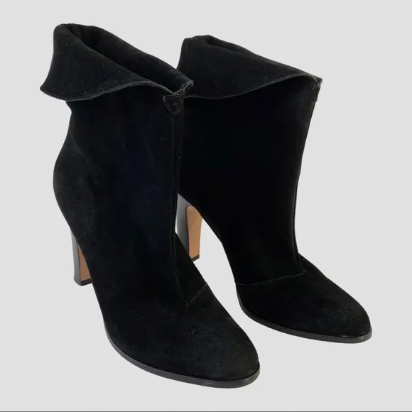 Kors Michael Kors Black Suede High Heeled Boots US8M
