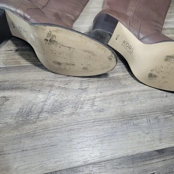 Kors Michael Kors leather heeled boots