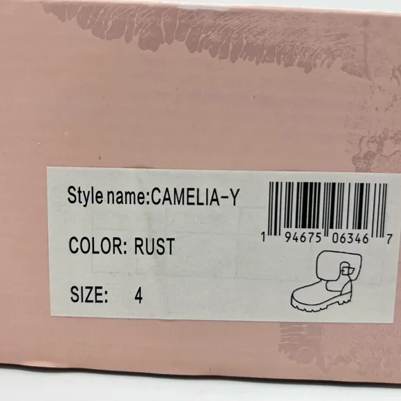 Krazy Kicks Camelia Lace Up Zip Side Girls Brown Boots Size 4 New In Box