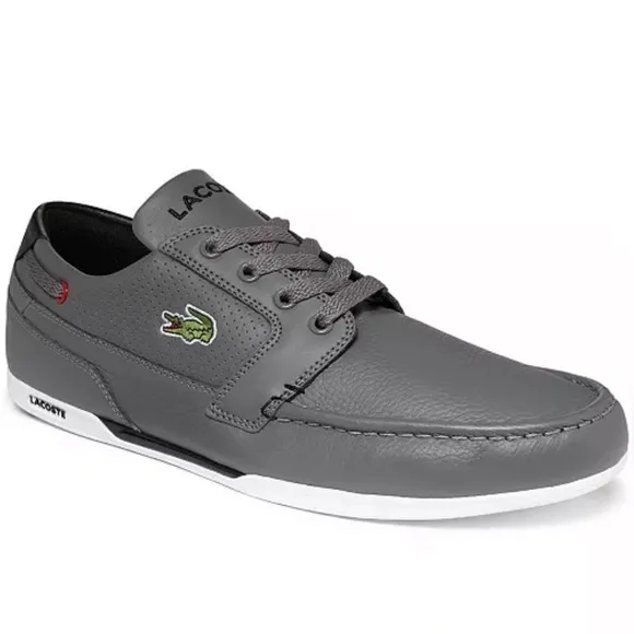 Lacoste Dreyfus leather boat shoe sneaker. Size 8.5.