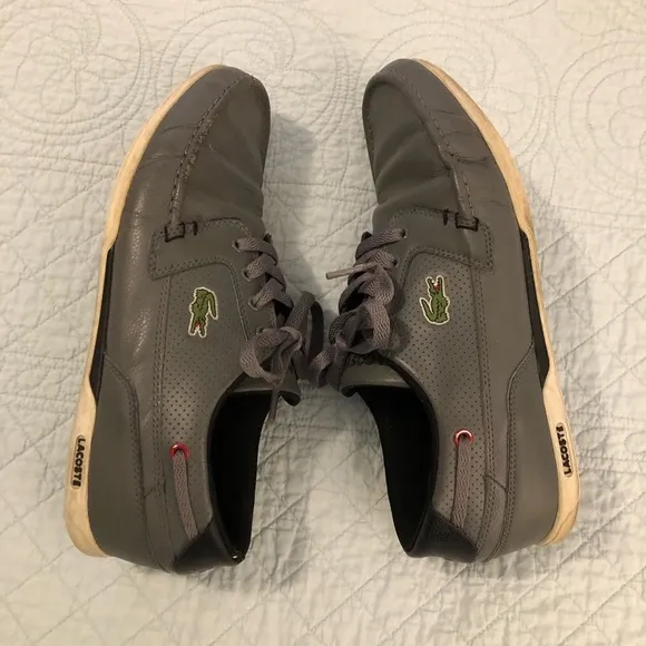 Lacoste Dreyfus leather boat shoe sneaker. Size 8.5.