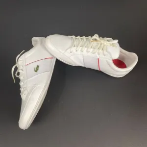 Lacoste Nivolor‎ 0721  1 P CMA Mens White Leather Lifestyle Sneakers Shoes Sz 12