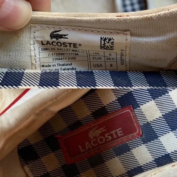 LACOSTE Similiee Ballet Sport Leather Flats