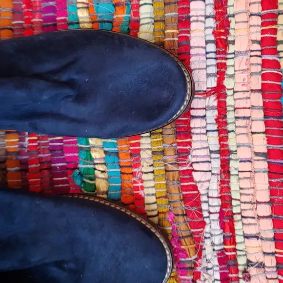 ❤️Lamica blue suede feel over the knee boots made in Italy