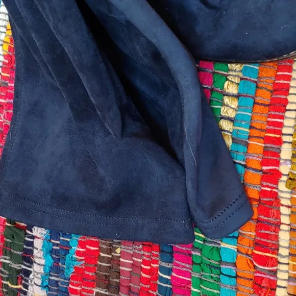 ❤️Lamica blue suede feel over the knee boots made in Italy