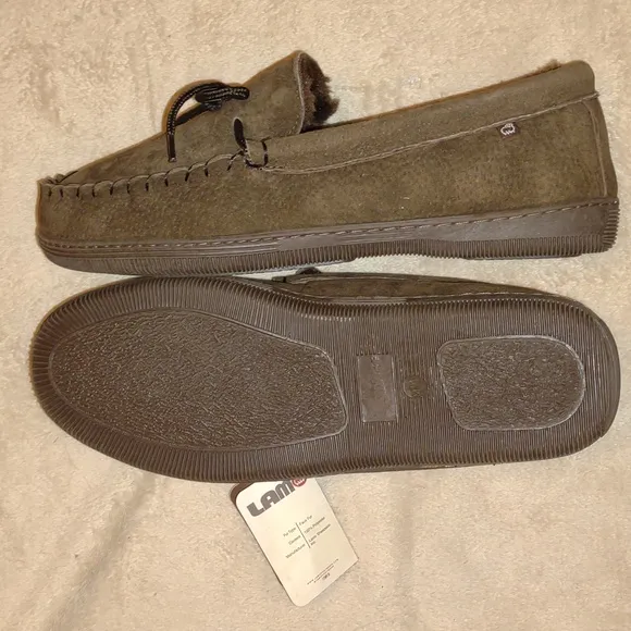👣LAMO Men's Moccasins in Chocolate get 4 walking dog🙀