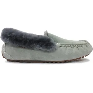 Lamo Women's Ausie Moc Slip-On Loafer, Charcoal, 8 M US