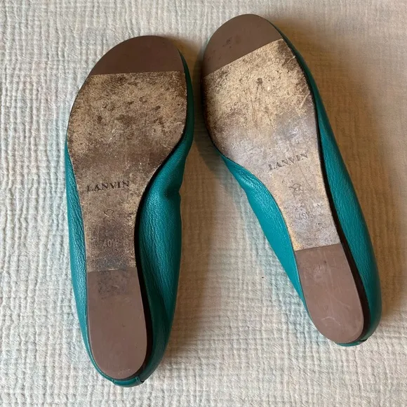 Lanvin blue ballet flats