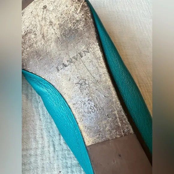 Lanvin blue ballet flats