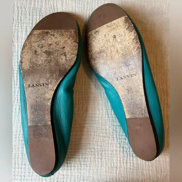 Lanvin blue ballet flats