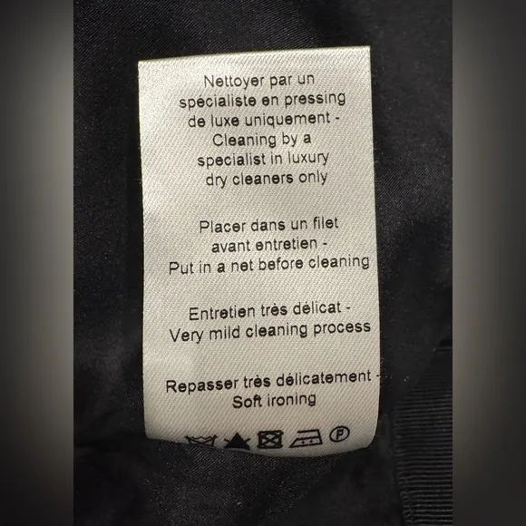 Lanvin River Wool Silk Lined Zip Business Suit Skirt 8 T.40 medium M Designer