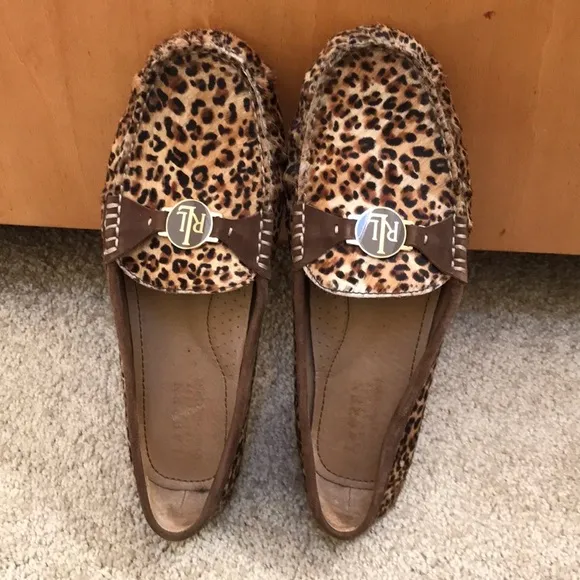 LAUREN Ralph Lauren 8.5 hair calf suede flats
