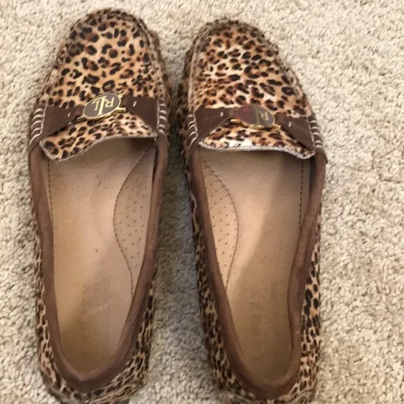 LAUREN Ralph Lauren 8.5 hair calf suede flats
