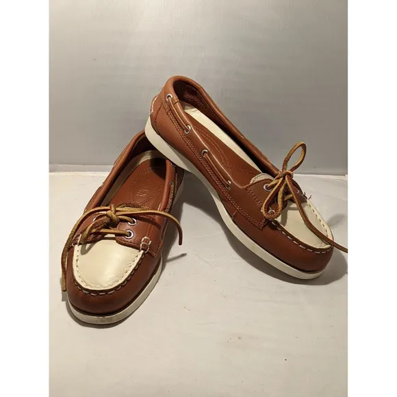 Lauren Ralph Lauren Yolonda Leather Loafers  Women 5.5 Boat Shoes Top Siders