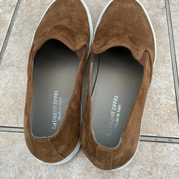 Laurent Effel Brown Leather Men’s Shoes size 42