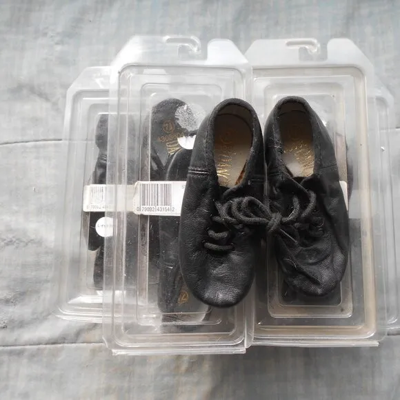 Leather Jazz Shoes  6 Pair Bundle-- Child Sizes- New