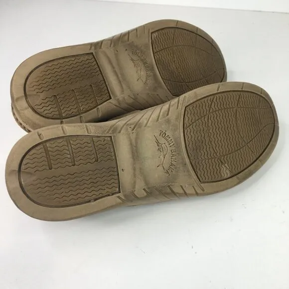 Leather TOMMY BAHAMA Clove With Sisal TB-238 BOAT DECK LOAFERS Shoes Men…