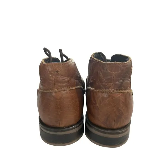 Lee Cooper Men's Size 11 Brown Leather Lace-Up Ankle Boots shoes