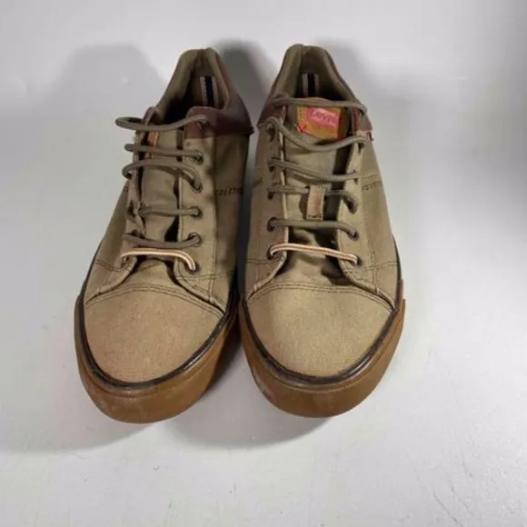 LEVI'S Men's Casual shoes Brown Canvas &amp; Leather