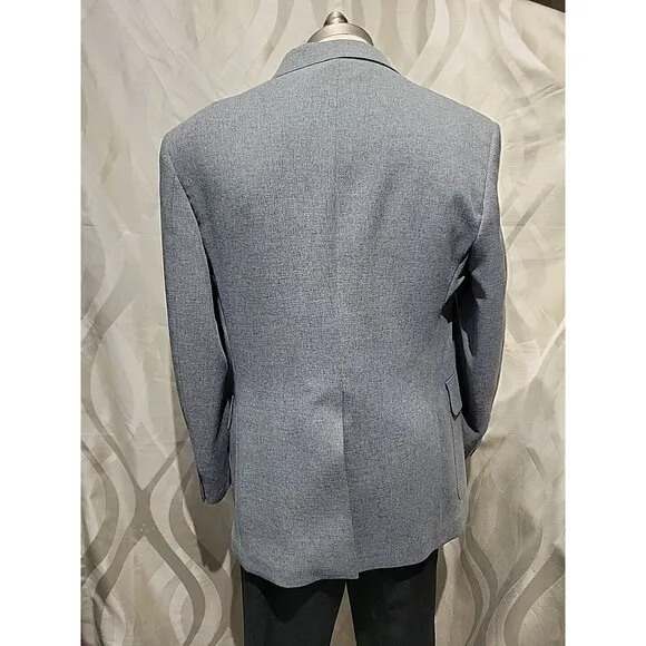 Levis Vintage 70s Grey Action 40 x 38 Sta-Prest Dacron Polyester 2 Piece Suit