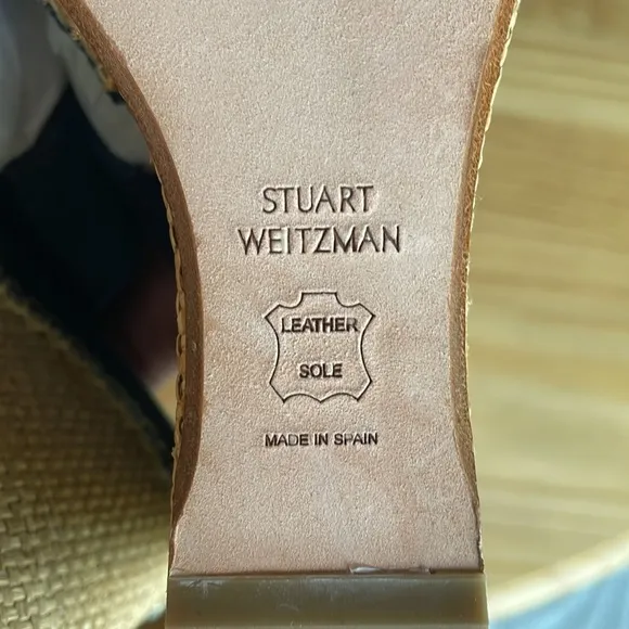 Like New! Stuart Weitzman Espadrille Denim Wedges