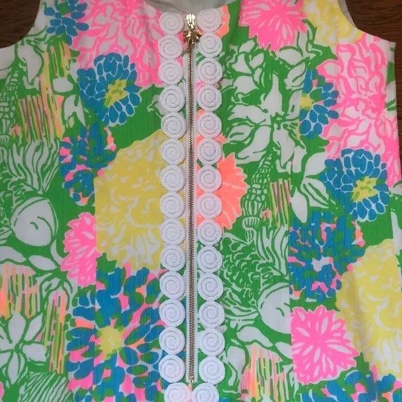Lilly Pulitzer Cathy Shift Dress Hibiscus Stroll