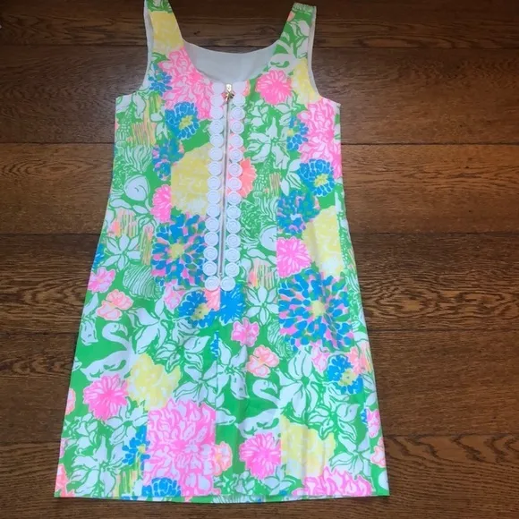 Lilly Pulitzer Cathy Shift Dress Hibiscus Stroll