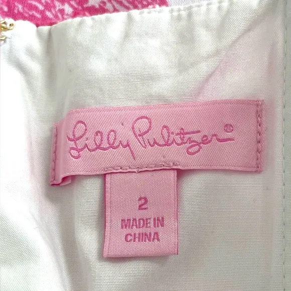 Lilly Pulitzer Classic White Painters Block Maxine Maxi Dress Wize 2 EUC