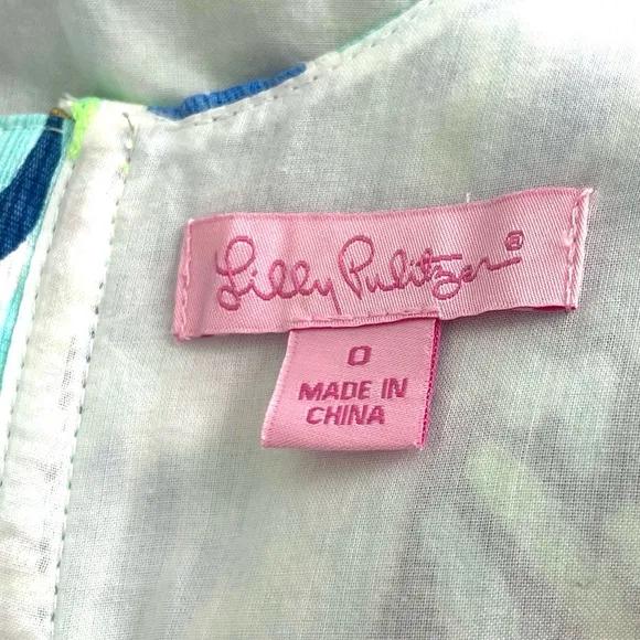 Lilly Pulitzer Mila Indigo Sunset Swim Blue Sleeveless Shift Size 0 NWOT