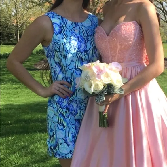 Lilly Pulitzer Mila Indigo Sunset Swim Blue Sleeveless Shift Size 0 NWOT