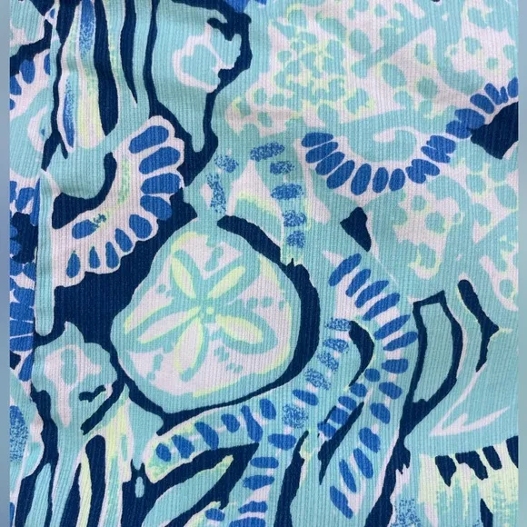Lilly Pulitzer Mila Indigo Sunset Swim Blue Sleeveless Shift Size 0 NWOT
