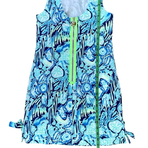 Lilly Pulitzer Mila Indigo Sunset Swim Blue Sleeveless Shift Size 0 NWOT