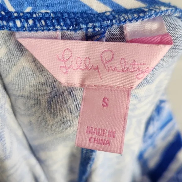 Lilly Pulitzer Nola A-Line Resortwear Maxi Skirt Blue Crush Open Water Print S