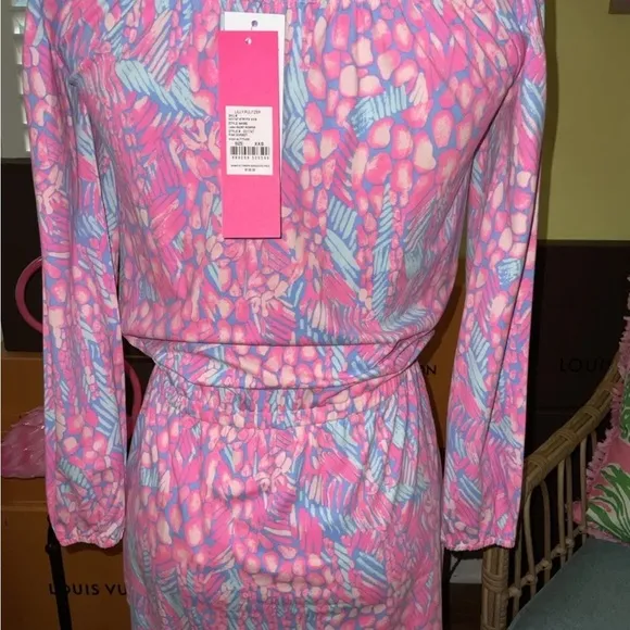 Lilly Pulitzer NWT Lana Skort Romper Pink Sorbet High Altitude $138 Size XXS,XS