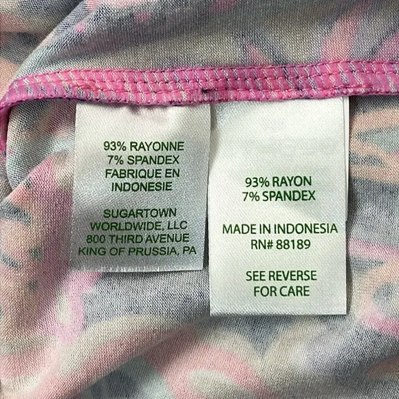 LILLY PULITZER Sophie Blue Drop Me A Lime Jersey Tunic Dress Sz XXS BONUS TOTE