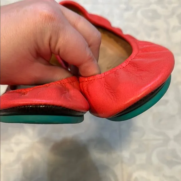 Limited edition poppy Tieks Ballet Flats