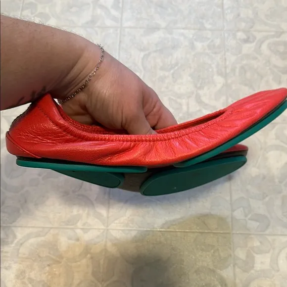 Limited edition poppy Tieks Ballet Flats